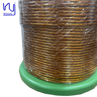Polyesterimide Taped Litz Wire 0.4mmx120 Copper Litz Wire For Transformer