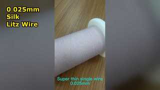 Nylon serveerlitzedraad 0,025 mm x 10 met zijde bedekte litzedraad