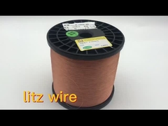 Diende het nylon van de het koper litz draad 0.1mm*2 van de douane hoge frequentie zijde behandelde litz draad
